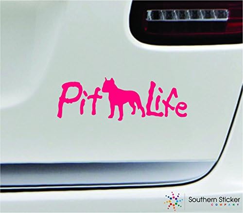 Pitbull Life Dog 7x2.3 Najbolji prijatelj ružičastog čovjeka štene pseće ljubimce Prijatelj Ujedinjene Države America naljepnica