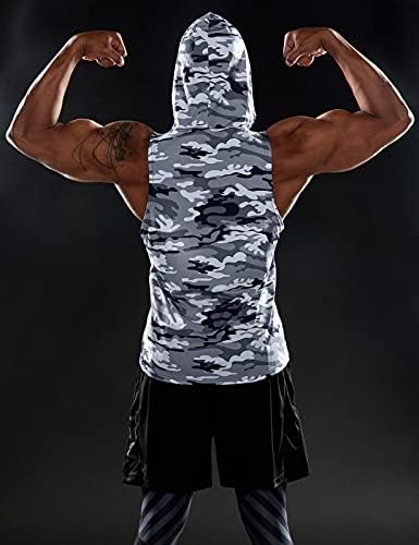 TSLA 2 pakiranje muških mišićnih vrhova mišića, košulje za vježbanje bez rukava bez rukava, odsječene majice za atletsku