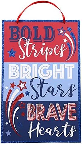 TLC 4. srpnja četvrti Patriotska podebljana pruga zvijezde hrabrih srca Amerika proslava proslava dobrodošlica zid viseći