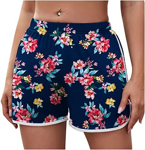 Ljetne ženske lagane kratke kratke hlače na plaži kratka cvjetna točka grafičke dupine kratke hlače hlače ljetne suhe kratke