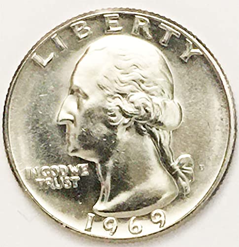 1969. D Bu Washington Quarter Choice Unculided US Mint