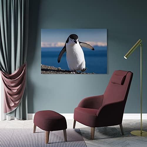 Plakati zidna umjetnost Slatka pingvinska mornara Slike za dječju vrtić dnevni boravak u kupaonici Office Baby Showe Canvas