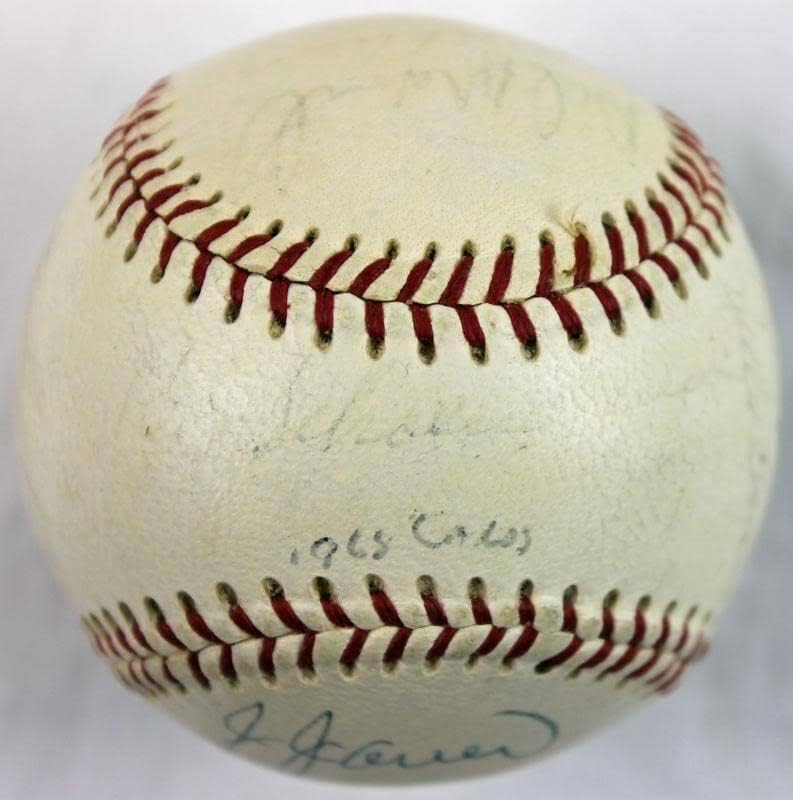 Tim kardinala iz 1968. potpisali su onl bejzbol musial Schoendienst PSA/DNA Q03120 - Autografirani bejzbol