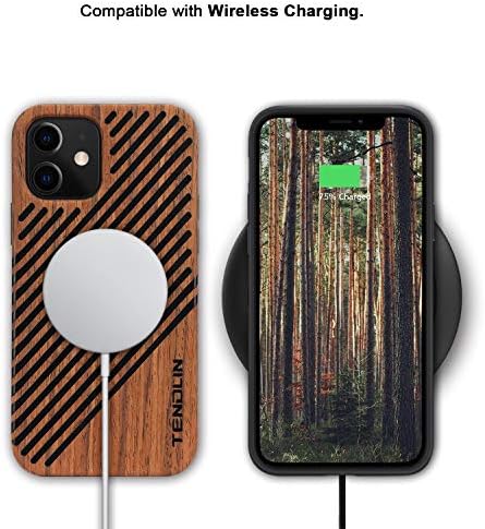 Tendlin kompatibilan s iPhoneom 12 Case/iPhone 12 Pro Case Wood zrno Izvan dizajna TPU hibridni slučaj