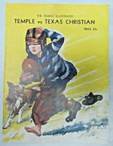 1938. Temple vs Texas Christian College Football Program s ubodom - fakultetski programi