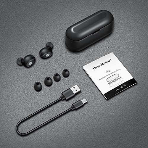 Bluetooth 5.0 bežični uši s futrolom za punjenje IPX7 vodootporni TWS stereo slušalice u uhu ugrađenim u mikrofonama Premium