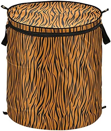Sklopiva košara za rublje od 50 L, skočne košare za pohranu Tigrovih pruga s printom divljih životinja za kućnu organizaciju,