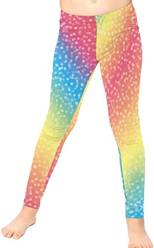 MLADIBABY CRVENI TEKLJANSKI PRINT TISCH KIDK Sports Capris hlače za vježbanje joge noge tinejdžere djevojke