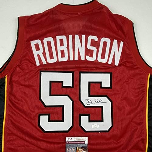 Autografirani/potpisani Duncan Robinson Miami, crveni košarkaški dres JSA CoA