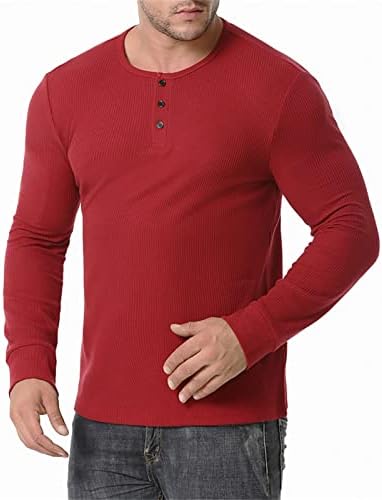 Jeke-dg zimska topla flanelna majica Termička majica dugih rukava gumb za pulover dolje dolje Buffalo bluza Strety Slim osnovni