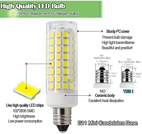 Led žarulja ZSSXOLED E11 s podesivim svjetline razina zamjenu halogene žarulje, snage 75 W, osnivanje mini-канделябра LED