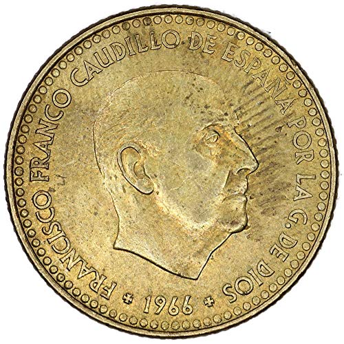 1966. ES Španjolska 1966/68 km 796 Francisco Franco 1 peseta necirkuliran