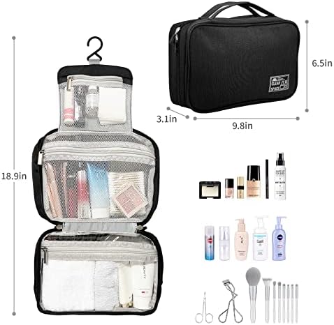 Torba za toaletne potrepštine, putna torba, mala kozmetička torba za organizatore, viseće kozmetičke torbice s patentnim