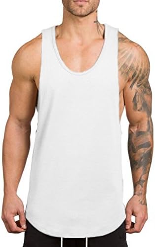 Zuevi mišićni tenk vrhovi za muškarce izrezane otvorene strane bodybuilding vest majice za vježbanje u teretani