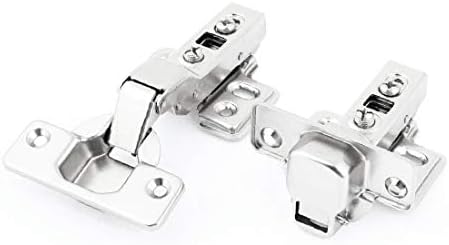 X-DREE 2PCS Vijci za ormariće ugrađeni srebrni ton Metalic Skriveni zglob (2pcs Tornillo de Gabinete tornillos instalados