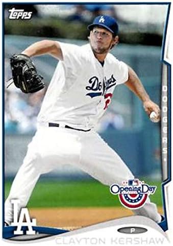 2014 Topps Dan otvaranja 50 Clayton Kershaw Dodgers MLB bejzbol kartica NM-MT