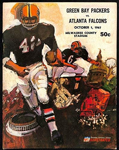 1967. Green Bay Packers v Atlanta Falcons Program 10/1 EX/MT 66475 - NFL programi