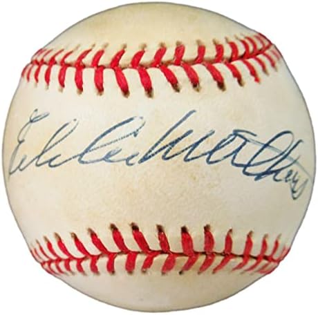 Eddie Mathews potpisao je autogramirani bejzbol Milwaukee Braves PSA/DNA AJ99376 - Autografirani bejzbol