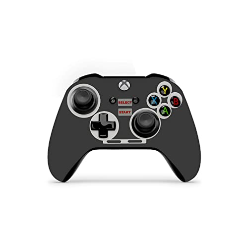 Zoomhitskins Kontroler Kože Kompatibilno s Xbox One S i Xbox One X, 3M tehnologijom vinilne naljepnice, vintage crno siva