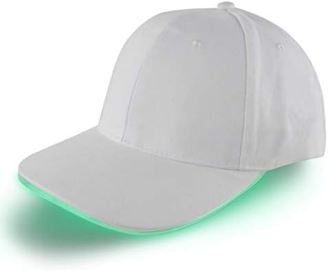 Murryobao muškarci Žene vođene bejzbol šeširom LED Svjetlosni šešir Glow Glow Rave Party Cap za hip-hop klupsku pozornicu