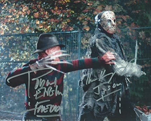 Freddie protiv Jasona Robert Englund i Ken Kirzinger potpisali su pretisak fotografije veličine 8 do 10 s autogramima