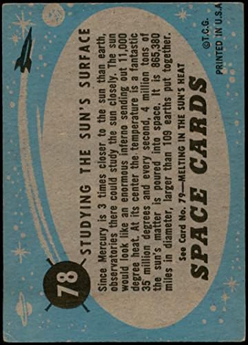 1957. Topps 78 Proučavajući sunčevu površinu VG
