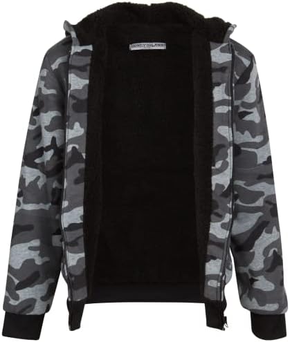 Twebirt Coney Island Boys - Sherpa je obložio zip hoodie