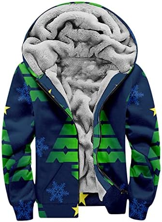 ADSSDQ Predimenzionirana jakna, plus osnovna morska kapuljača Muška muška zima punog rukava FIT Tople Twishirts Zipper Graphic13