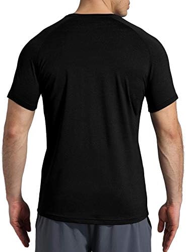 Vayager muške košulje za brzo sušenje labavi fit performanse kratki rukavi lagani atletski trening majice za muškarce