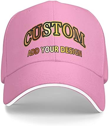 Prilagođeni šeširi za muškarce Personalizirani bejzbol kapa Dodajte vlastiti tekst fotografija slika Logo Podesivi kamion