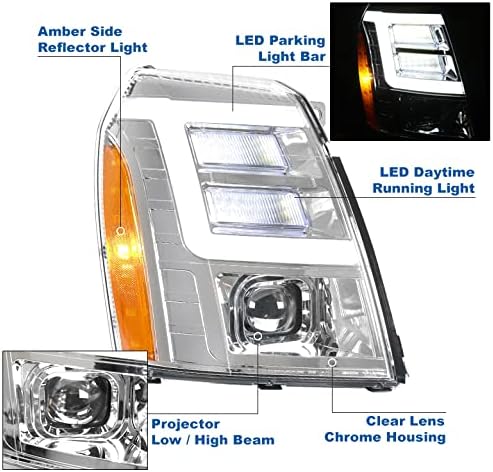 LED prednje svjetlo projektora od 2007. do 2014. kompatibilan je s izdanjem od 2014. godine [za dionice od 2014.]