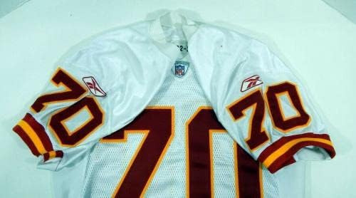 2002 Kansas City Chiefs Marcus Spears 70 Igra izdana White Jersey DP10991 - Nepotpisana NFL igra korištena dresova