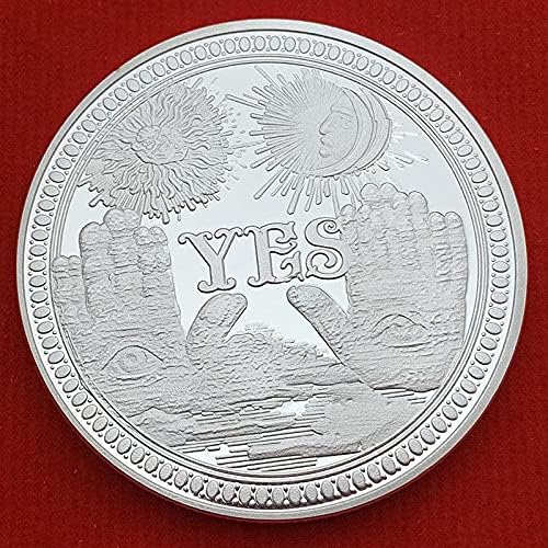 Države Silver-plaćene komemorativne kovanice Anđeo bez odluke Ada Cryptocurrency sa zaštitnim rukavima sretni novčić osobni