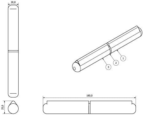 Podignite zavarivanje metaka od nehrđajućeg čelika na 20x180 mm teškim otvorima za vrata
