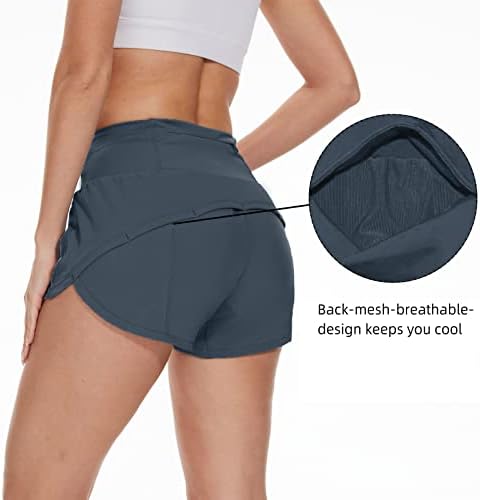 Cagola atletski trčanje kratkih hlača za ženske džepove visokog struka ljetnih aktivnih kratkih hlača Liner Workion Vježba