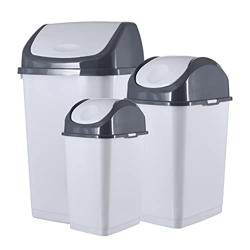 Bucket Bucket s preklopnim poklopcem, bucket za dom, kuhinju, ured, spavaću sobu, kupaonicu, savršeno za velike ili male