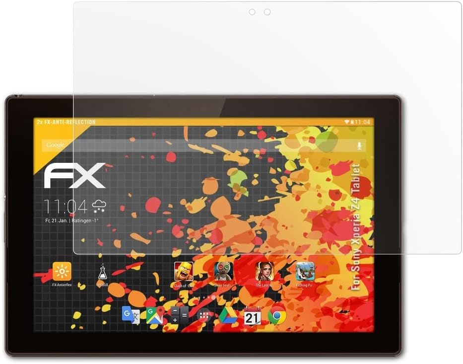 ATFOLIX Zaslon Zaštitnik kompatibilan sa Sony Xperia Z4 Tablet Screen Protection Film, anti-reflektivni i šok koji apsorbira