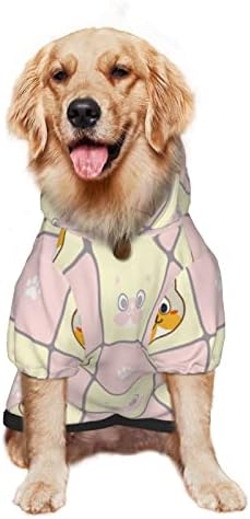 Majica s kapuljačom za velikog psa s printom mačja riba-mačka-šapa odjeća za kućne ljubimce džemper sa šeširom mekana odjeća