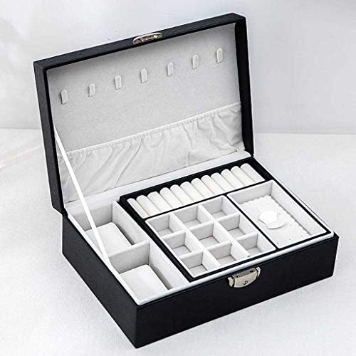 UXZDX CUJUX Novoopći kutija za odlaganje nakita Kreativna kožna prijenosna multi-sloj multi-slojeva kutija za odlaganje šminke