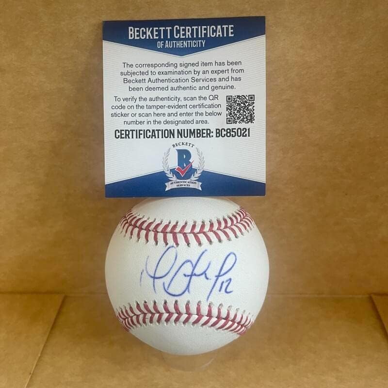 Marwin Gonzalez Yankees/Astros potpisao je autogramirani M.L. Baseballl bas bc85021