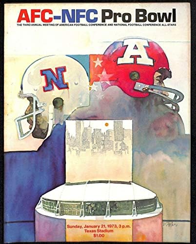 1973. NFL Pro Bowl Program 1/21 Texas Stadium Ex 66177 - fakultetski programi