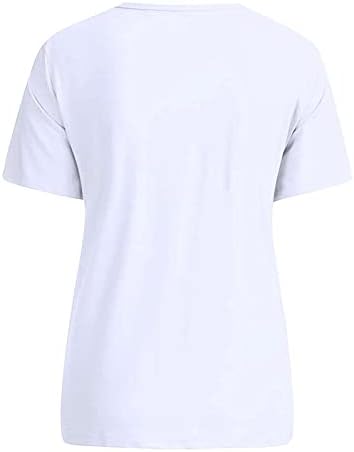 Ženske majice okrugli vrat prugasti tiskani ured nejasno osnovni tanki pamučni rebrasti manžetne košulje tenk majice bluza