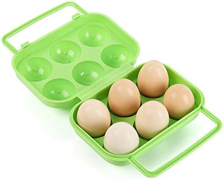 Silikonska torba za višekratnu upotrebu prijenosna plastična ručka za pohranu jaja sklopiva jaja 6 spremnika kutija držač