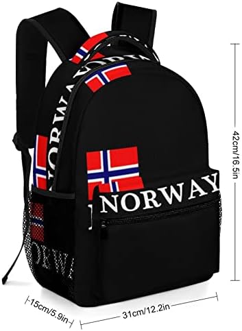 Norveški Nacionalni ponosni put ruksaci modne torba za rame lagane težine višestrukih džepova za školsku studijsku kupovinu