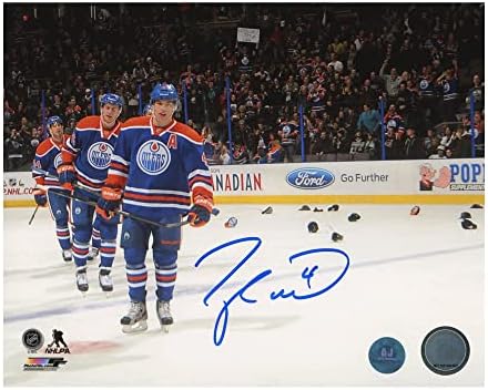 Taylor Hall Edmonton Oilers potpisan hat trick 8x10 Fotografija - Autografirane NHL fotografije
