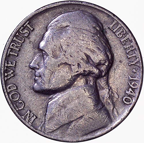 1940. Jefferson Nickel 5c Vrlo u redu