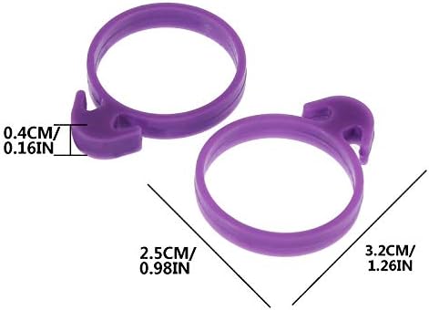 Silikonski prsten vrećica kravata 10pcs prsten alat za vezivanje cijevi brtvljenje pričvršćivanje kabela kuhinja, blagovaonica