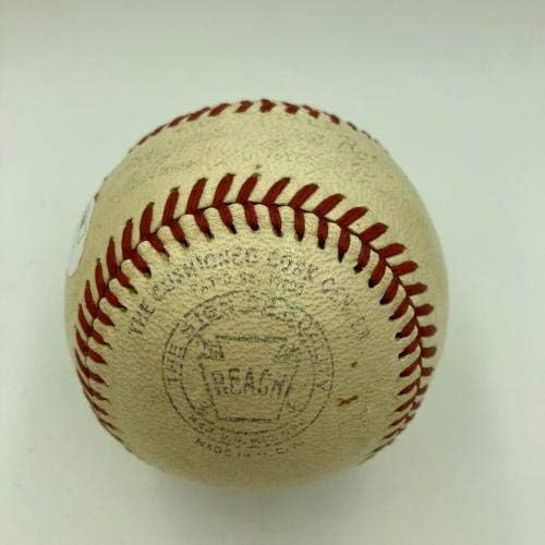 Joe DiMaggio igrajući dani 1943 Potpisao je američku ligu Harridge Baseball JSA CoA - Autographd Baseballs