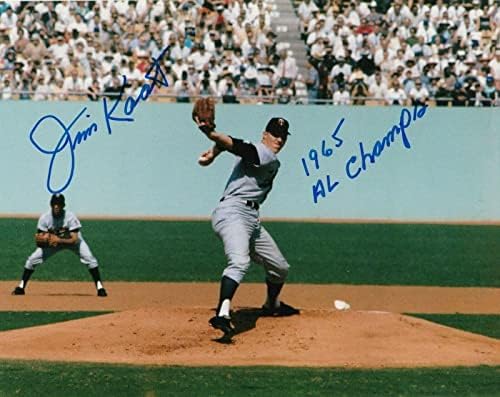 Jim Kaat Minnesota Twins 1965. Akcija Al Champs potpisana 8x10 - Autografirane MLB fotografije