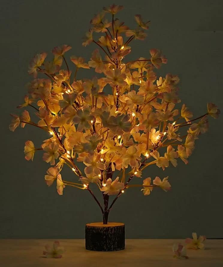 CENMORISE 19in49, osvijetljena cvjetanje trešnje, baterija stabla koja djeluje s toplim bijelim svjetlom, umjetnim stablom